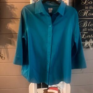Chico's Blue Button Down Shirt